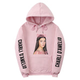 Men Graphic Hoodie Charli D'Amelio Surrounding Teenagers Urban Hooded Men's Women's Pullover
