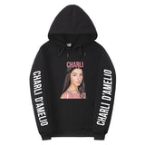 Men Graphic Hoodie Charli D'Amelio Surrounding Teenagers Urban Hooded Men's Women's Pullover
