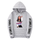 Men Graphic Hoodie Charli D'Amelio Surrounding Teenagers Urban Hooded Men's Women's Pullover