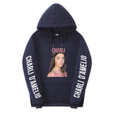 Men Graphic Hoodie Charli D'Amelio Surrounding Teenagers Urban Hooded Men's Women's Pullover