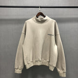 Fog Fear of God Essentials Sweatshirt Polyline Reflective Letters High Street Loose Turtleneck Sweater