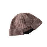 Toboggan Hat Skullcap Male Knitted Hat Female Autumn and Winter Male Winter