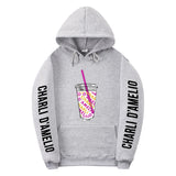 Men Graphic Hoodie Charli D'Amelio Surrounding Teenagers Urban Hooded Men's Women's Pullover