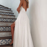 Formal Dresses & Gowns Wedding Dress Sleeveless Split Midi Dress