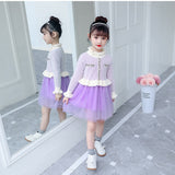 Girl Dress Kids' Sweater Autumn and Winter Baby Princess Dress