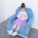 Girl Dress Kids' Sweater Autumn and Winter Baby Princess Dress