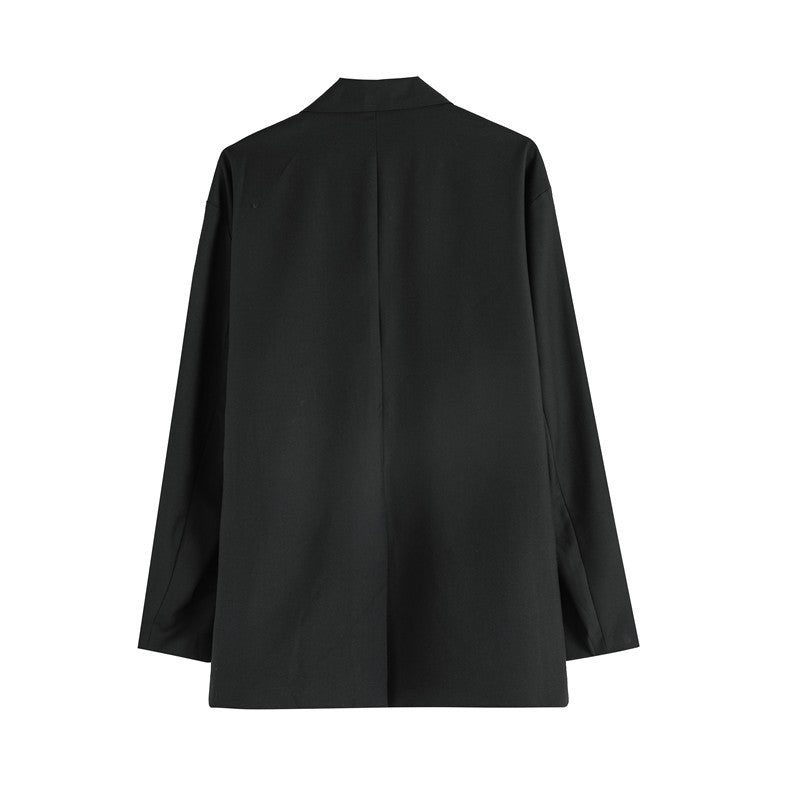 Men's Casual Suit Man Blzer Blazer Men's Street BF Dark Style Suit Loose Cool Long Sleeve Jacket