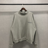 Fog Fear of God Essentials Sweatshirt Polyline Reflective Letters High Street Loose Turtleneck Sweater