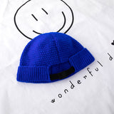 Toboggan Hat Skullcap Male Knitted Hat Female Autumn and Winter Male Winter