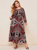 Muslim Women Stylish Kashibo Abaya Muslim Ladies Long Gown Islamic Clothing Jilbab Jalabiya Stylish Loose Plus Size Vintage Long Sleeve Dress