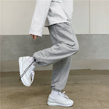 Men Pants Thin-Style Gray Sports Pants Casual Spring and Autumn