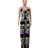Backless Sling Women's Summer Wide Leg Jumpsuit Summer Jumpsuit Casual Jumpsuit