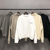 Fog Fear of God Essentials Sweatshirt Polyline Reflective Letters High Street Loose Turtleneck Sweater