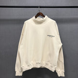 Fog Fear of God Essentials Sweatshirt Polyline Reflective Letters High Street Loose Turtleneck Sweater