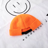Toboggan Hat Skullcap Male Knitted Hat Female Autumn and Winter Male Winter