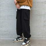 Men Pants Thin-Style Gray Sports Pants Casual Spring and Autumn