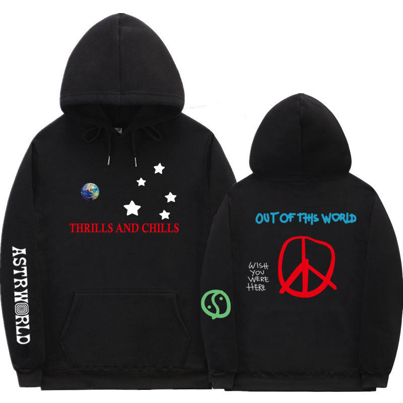 Travis Scott Astroworld Hoodie Men's Trendy Hoodie Spring, Autumn and Winter