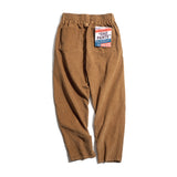 Mens Corduroy Pants Marden Tooling Vintage Autumn and Winter Straight Wide Leg Loose Casual Trousers Men