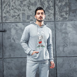 Men Graphic Hoodie Autumn and Winter Long Sleeve Men's Printed Cotton Hooded Men Sweaters Menswear