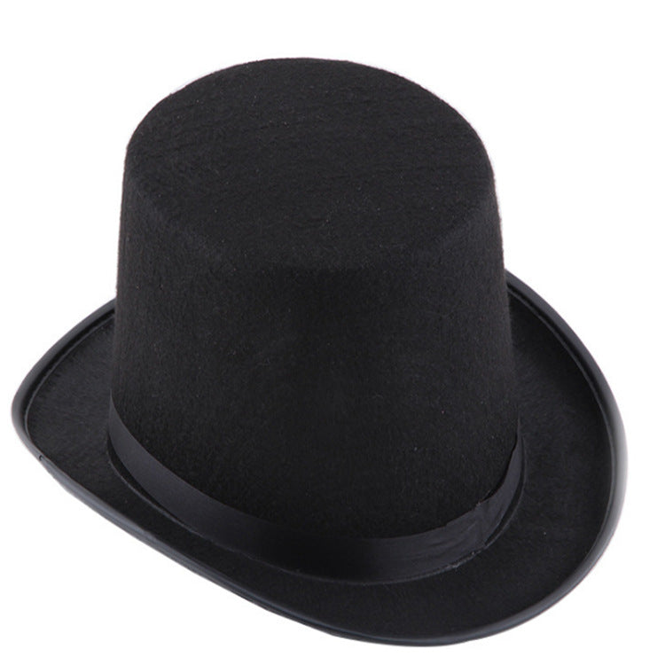 Top Hat Felt Hat Performance Magician Lincoln Hat Black Top Hat