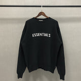 Fog Fear of God Essentials Sweatshirt Double Line Loose Printed Pullover Knitted Sweater