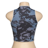 Music Festivals Rave Outfits Girls Tops Summer Women's round Neck Slim Fit Patchwork