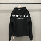 Fog Fear of God Essentials Hoodie Double Line Reflective Letter Embroidery Hoodie