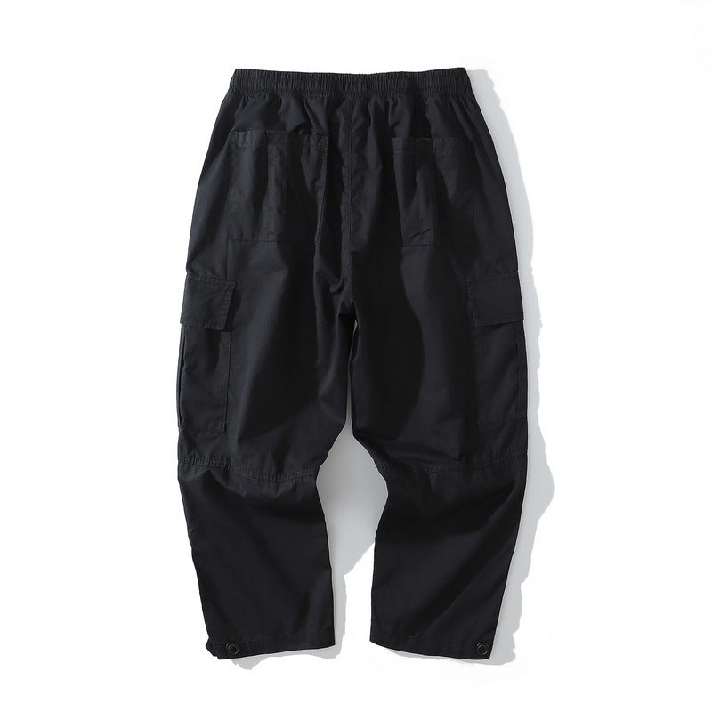 Man Fall Outfits Cargo Pants Multi-Pocket Cargo Pants Men's Functional Casual Pants for Men and Women