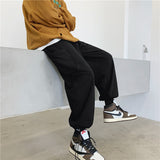 Men Pants Thin-Style Gray Sports Pants Casual Spring and Autumn