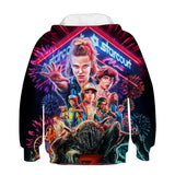 Stranger Things Hoodie 3D Digital Printing Hoodie Sweater Children's Clothing