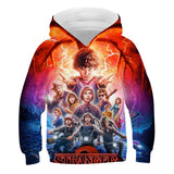 Stranger Things Hoodie 3D Digital Printing Hoodie Sweater Children's Clothing