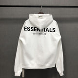 Fog Fear of God Essentials Hoodie Double Line Reflective Letter Embroidery Hoodie