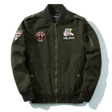 Yellow Varsity Jacket Workwear Jacket Men's Washed Cotton Men's Autumn Coat Flying Jacket Baseball Uniform