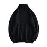 Men Turtleneck Sweater Autumn and Winter Men's Sweater Half Turtleneck Knitted Solid Color