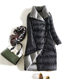 Women Winter Coats Puffer Jacket Down Coat Autumn and Winter Lightweight White Duck Down Jacket Women's Stand Collar