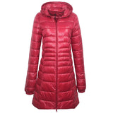 Women Winter Coats Puffer Jacket Down Coat Autumn and Winter Hooded Down Jacket Mid-Length Women's Coat