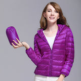 Women Winter Coats Puffer Jacket down Coat Autumn and Winter Lightweight down Jacket Hooded Autumn and Winter Women's Coat