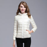 Women Winter Coats Puffer Jacket down Coat Autumn and Winter Lightweight down Jacket Hooded Autumn and Winter Women's Coat