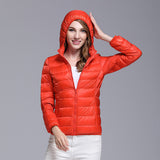 Women Winter Coats Puffer Jacket down Coat Autumn and Winter Lightweight down Jacket Hooded Autumn and Winter Women's Coat