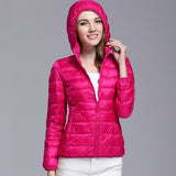 Women Winter Coats Puffer Jacket down Coat Autumn and Winter Lightweight down Jacket Hooded Autumn and Winter Women's Coat