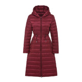 Women Winter Coats Puffer Jacket down Coat Autumn and Winter down Jacket Hooded Mid-Length Warm Waist Jacket