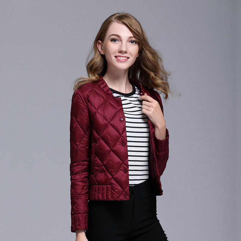 Women Winter Coats Puffer Jacket Down Coat Autumn and Winter Lightweight Down Jacket Women's Short Stand Collar Down Jacket