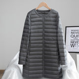 Women Winter Coats Puffer Jacket Down Coat Lightweight Women's Down Jacket Autumn and Winter Round Neck Long Sleeve Jacket