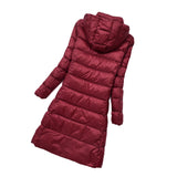 Women Winter Coats Puffer Jacket Down Coat Lightweight Down Jacket Female White Duck Down Detachable Hat Coat