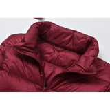 Women Winter Coats Puffer Jacket Down Coat Lightweight Down Jacket Female White Duck Down Detachable Hat Coat