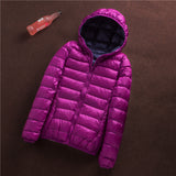 Women Winter Coats Puffer Jacket Down Coat Fall Winter Hooded Down Jacket White Duck Down Coat