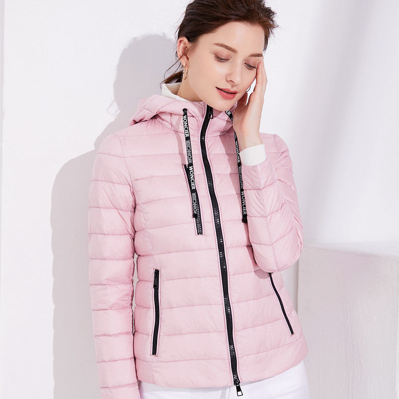Women Winter Coats Puffer Jacket down Coat Autumn Winter Lightweight down Jacket Female plus Size Short Hood