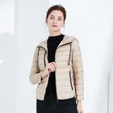 Women Winter Coats Puffer Jacket down Coat Autumn Winter Lightweight down Jacket Female plus Size Short Hood