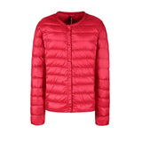 Women Winter Coats Puffer Jacket Down Coat Autumn and Winter Lightweight Round Neck Down Jacket Women's Warm Long Sleeves Coat