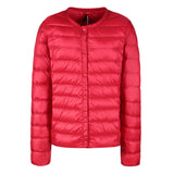 Women Winter Coats Puffer Jacket Down Coat Autumn and Winter Lightweight Round Neck Down Jacket Women's Warm Long Sleeves Coat